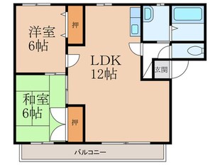 ディアス安部山の物件間取画像